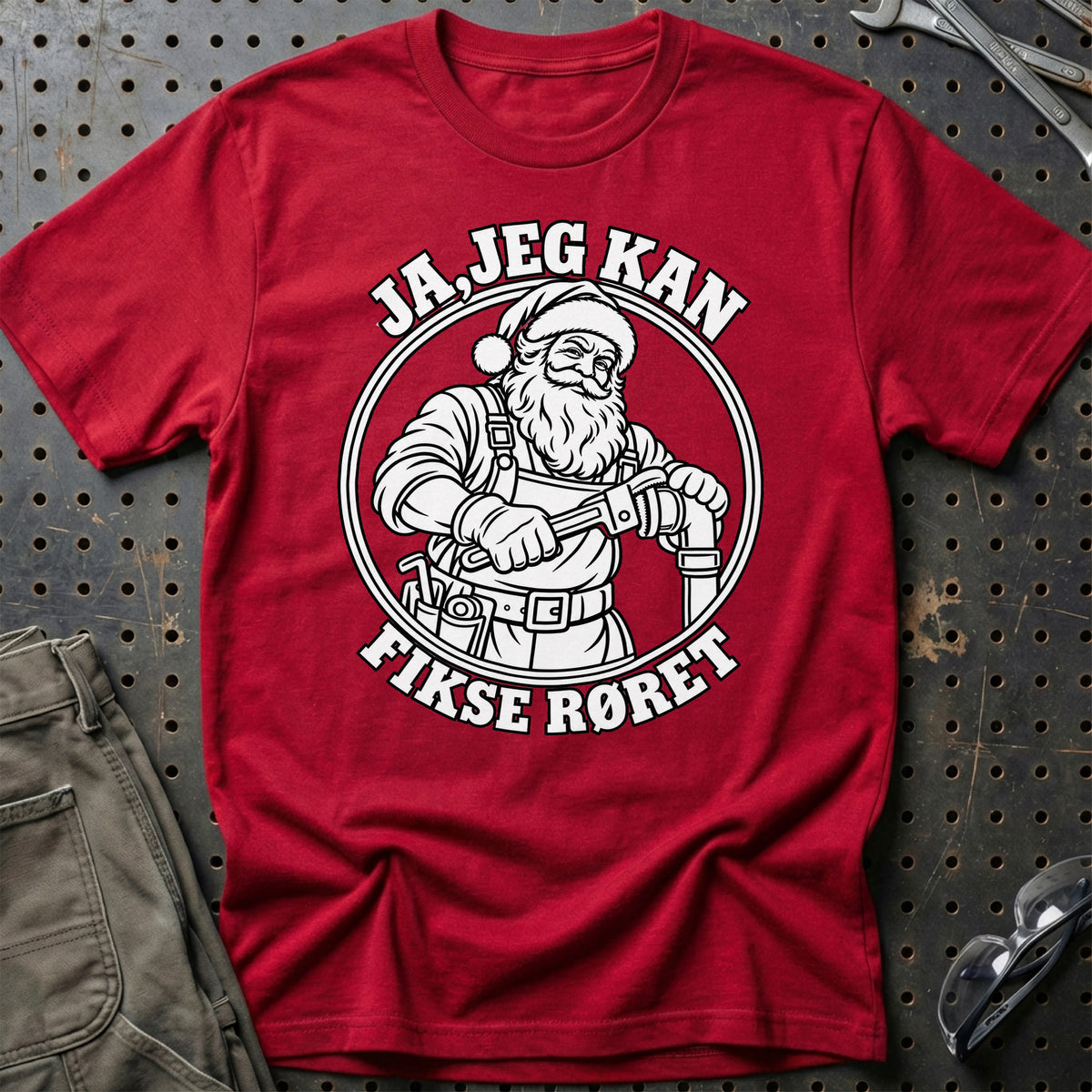 
VVS’er – Santa Kan Det – Jul T-Shirt – Rød
