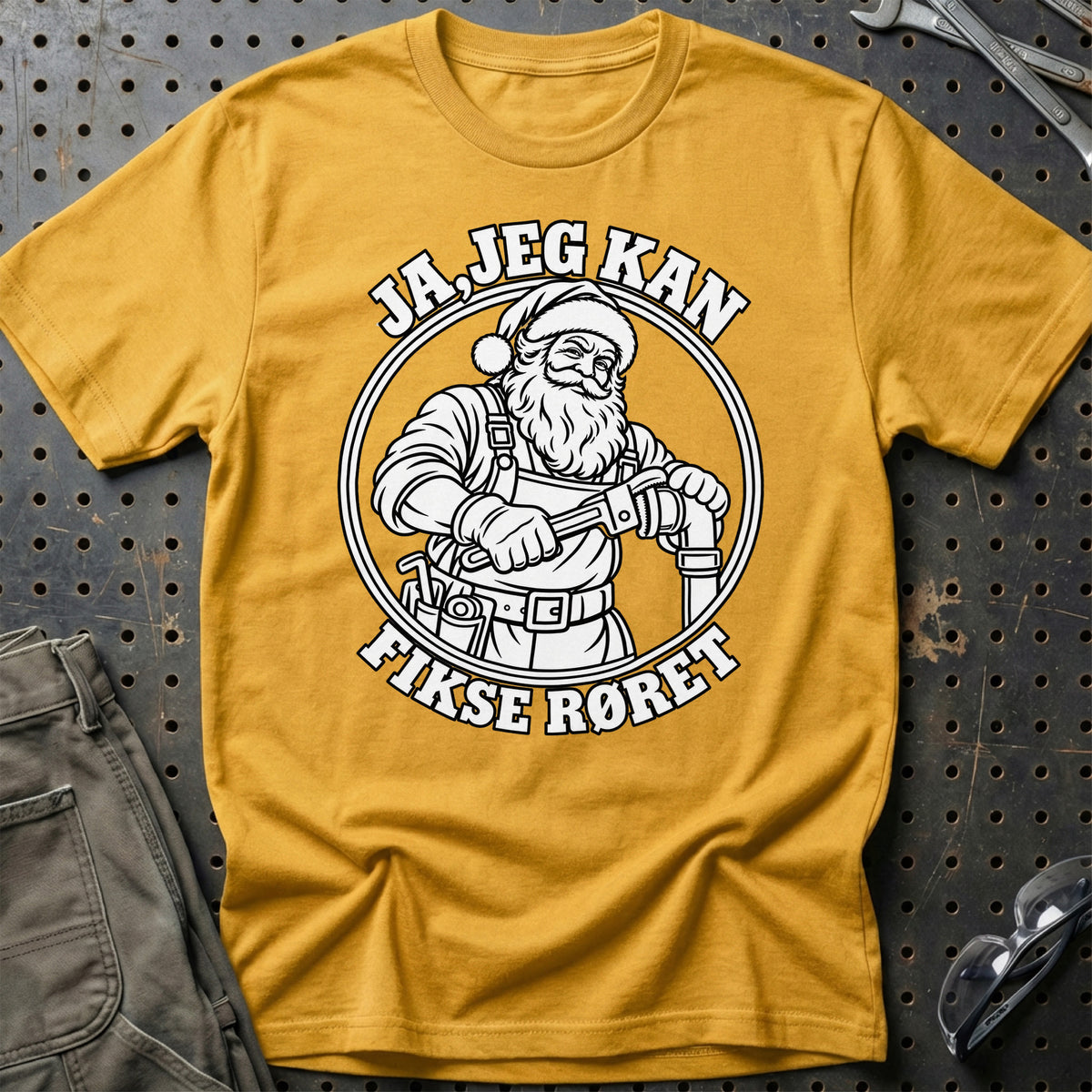 
VVS’er – Santa Kan Det – Jul T-Shirt – Guld