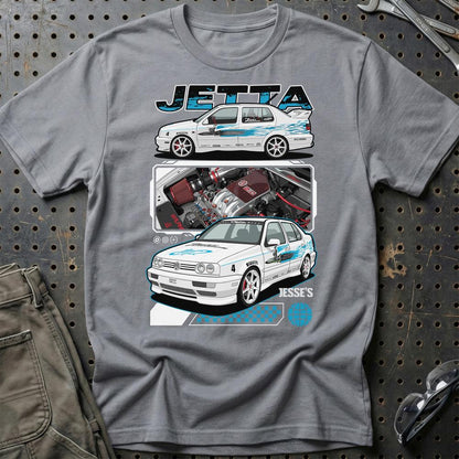 VW Volkswagen Jetta Fast And Furios Cars - Unisex T-Shirt-Beklædning-VW-Grå Sport-S-Garage Culture Shop- garage - man cave - merchandise