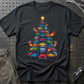 VW Volkswagen Juletræ Christmas Tree T-Shirt-Beklædning-VW-Sort-S-Garage Culture Shop- garage - man cave - merchandise