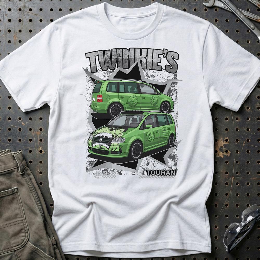 VW Volkswagen Touran Fast And Furios Cars T-Shirt-Beklædning-VW-Hvid-S-Garage Culture Shop- garage - man cave - merchandise
