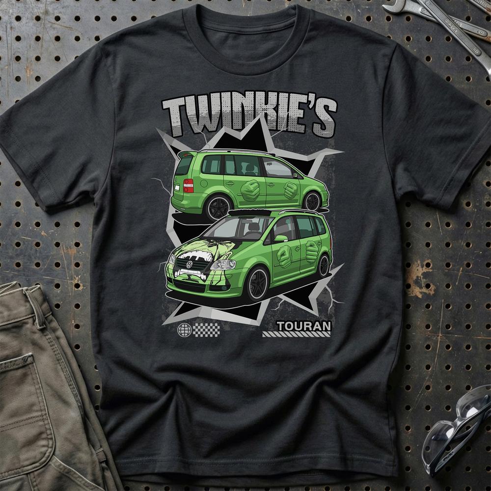 VW Volkswagen Touran Fast And Furios Cars T-Shirt-Beklædning-VW-Sort-S-Garage Culture Shop- garage - man cave - merchandise