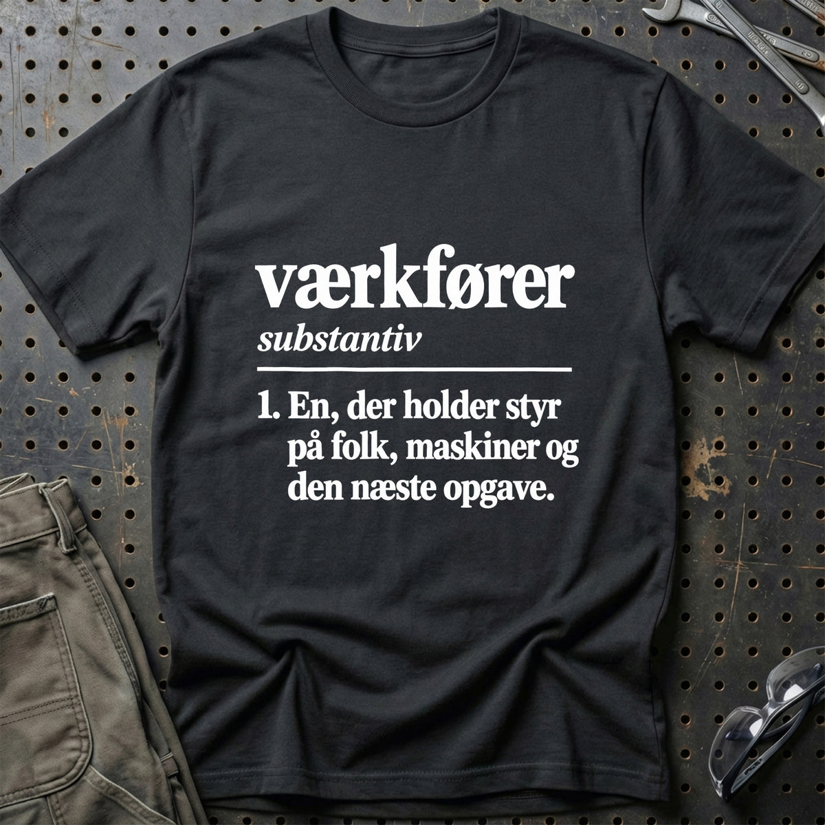 
Værkfører – Definition T-Shirt – Sort