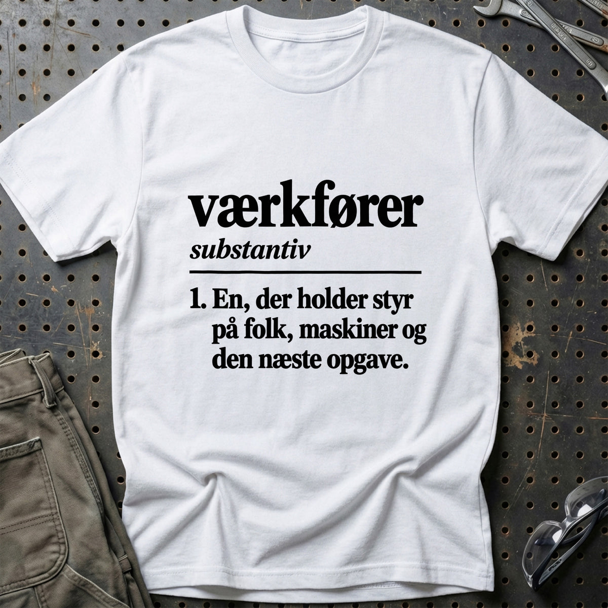 
Værkfører – Definition T-Shirt – Hvid