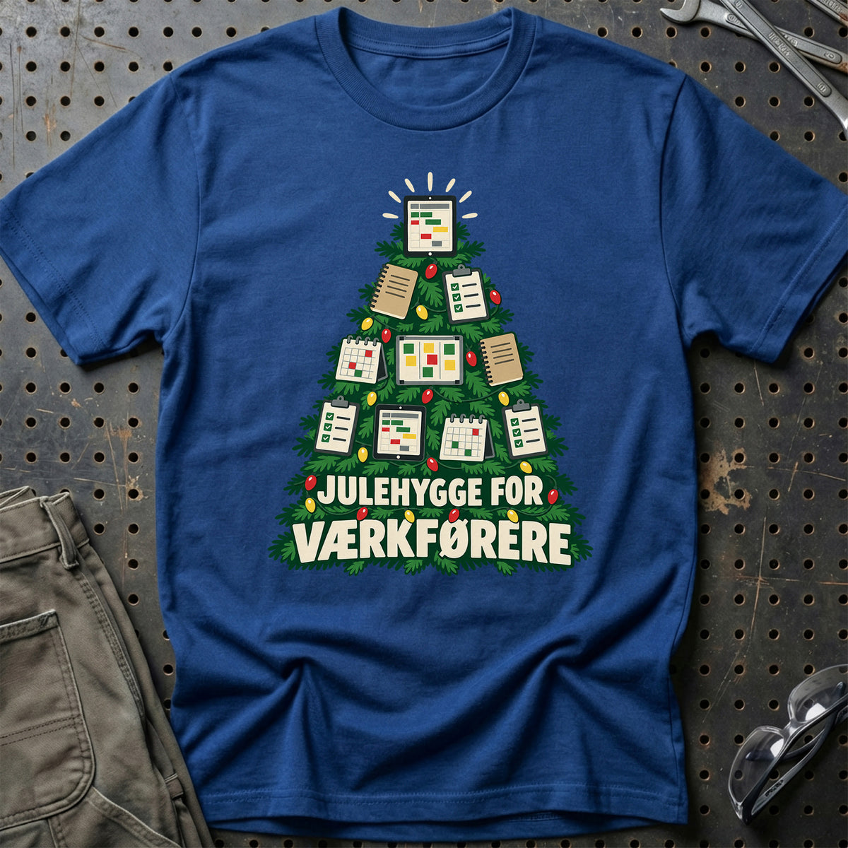 
Værkfører – Julehygge – Unisex T-Shirt – Blå Royal