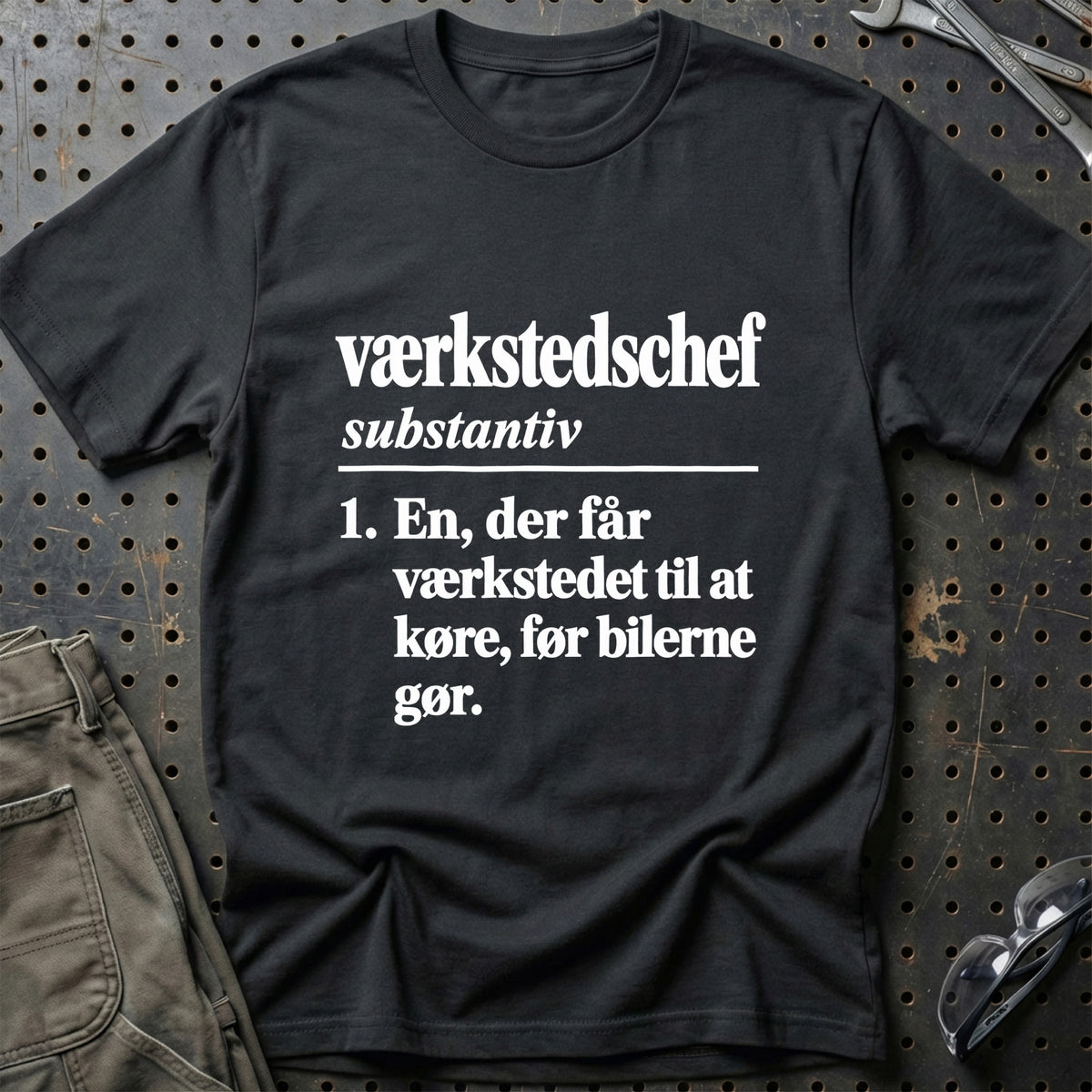 
Værkstedschef – Definition T-Shirt – Sort