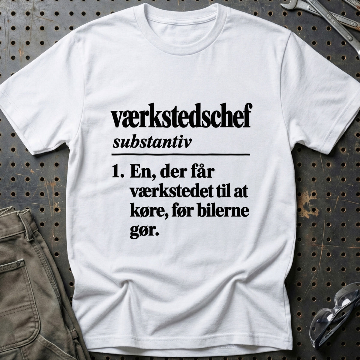 
Værkstedschef – Definition T-Shirt – Hvid