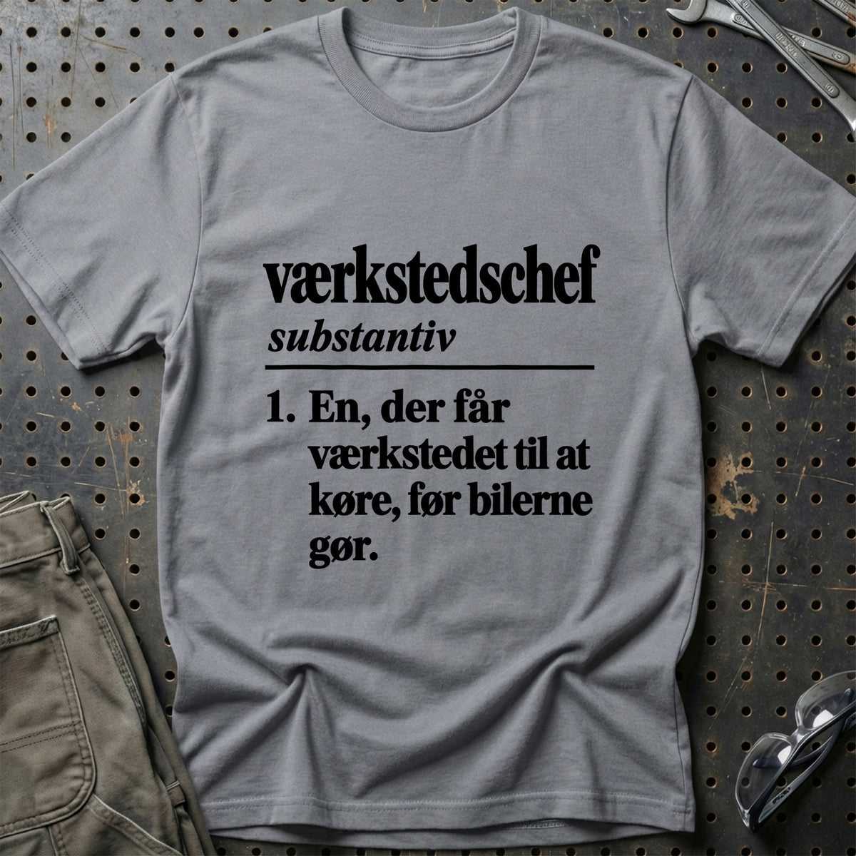 
Værkstedschef – Definition T-Shirt – Grå Sport