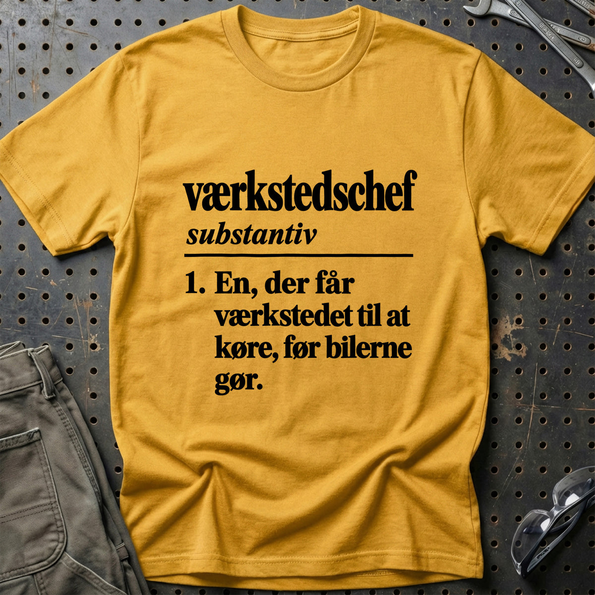 
Værkstedschef – Definition T-Shirt – Guld