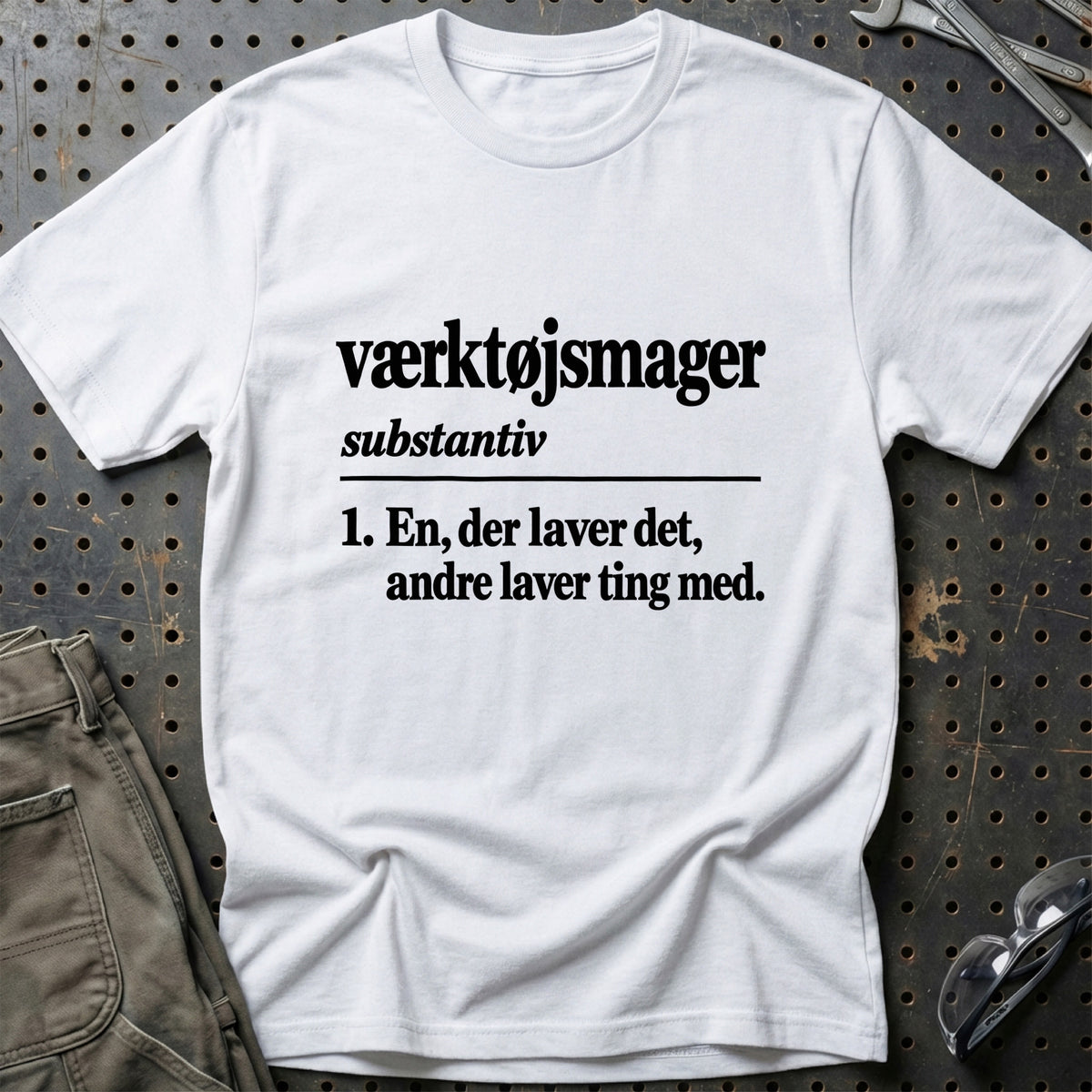 
Værktøjsmager – Definition T-Shirt – Hvid