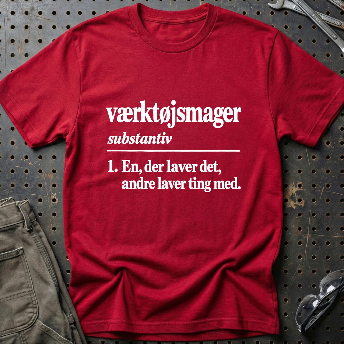 
Værktøjsmager – Definition T-Shirt – Rød
