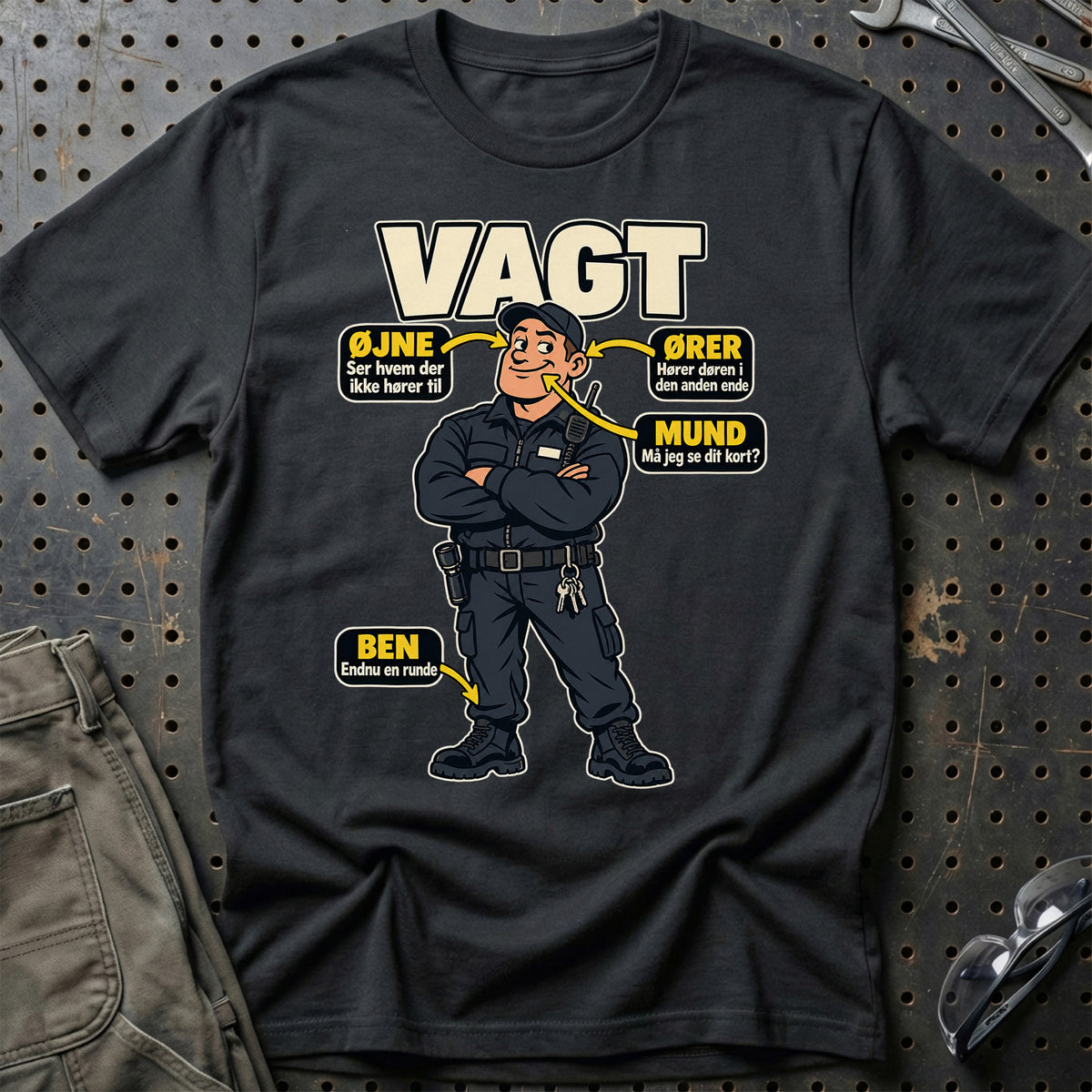 Vagt – Anatomi T-Shirt – Sort