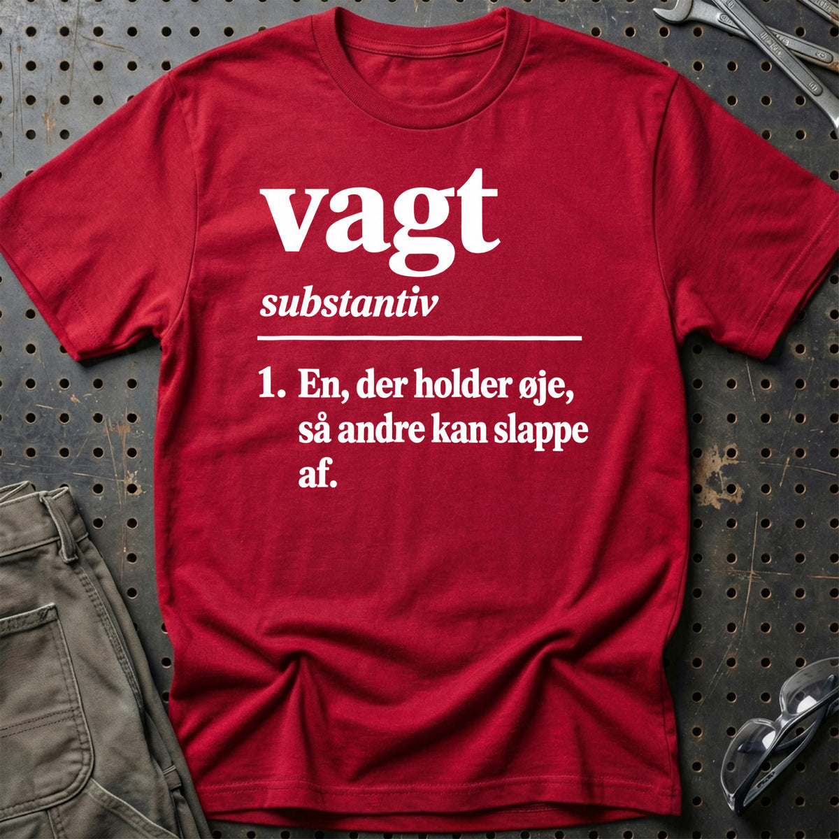 
Vagt – Definition T-Shirt – Rød