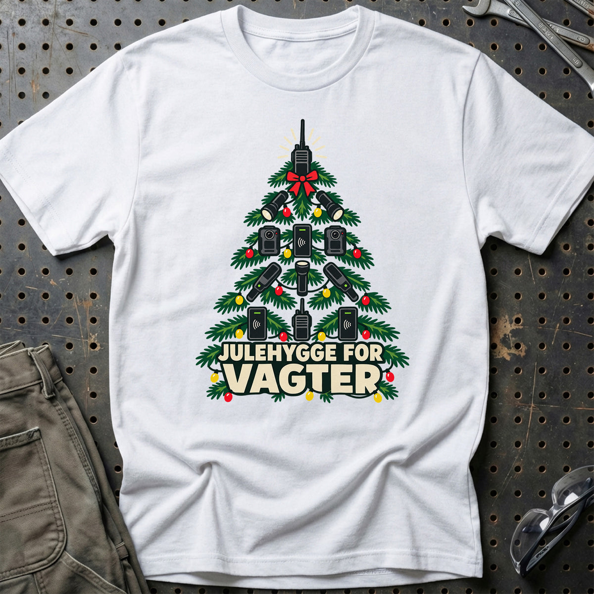 
Vagt – Julehygge – Unisex T-Shirt – Hvid