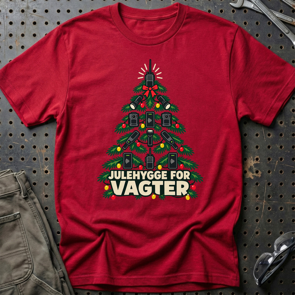 
Vagt – Julehygge – Unisex T-Shirt – Rød