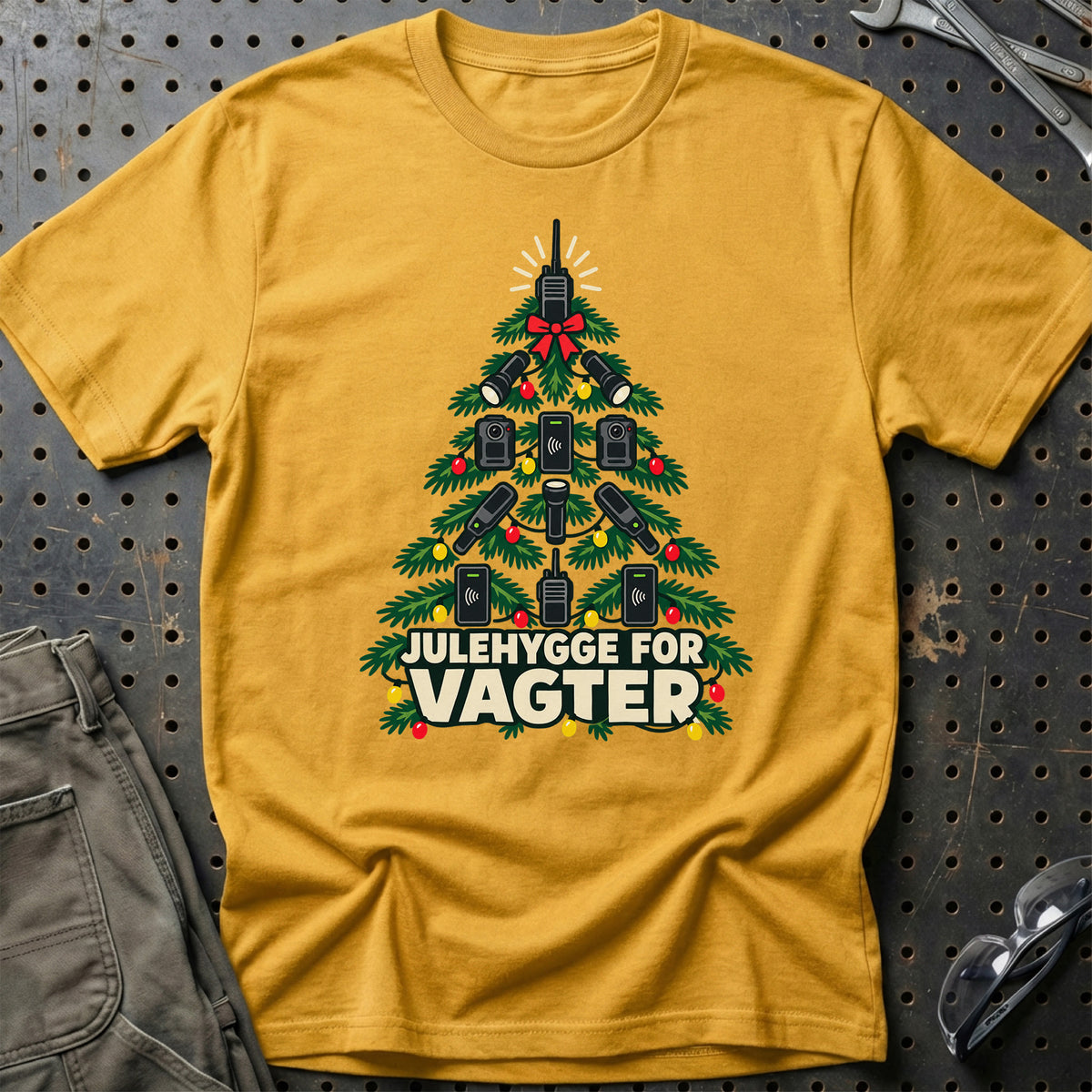 
Vagt – Julehygge – Unisex T-Shirt – Guld