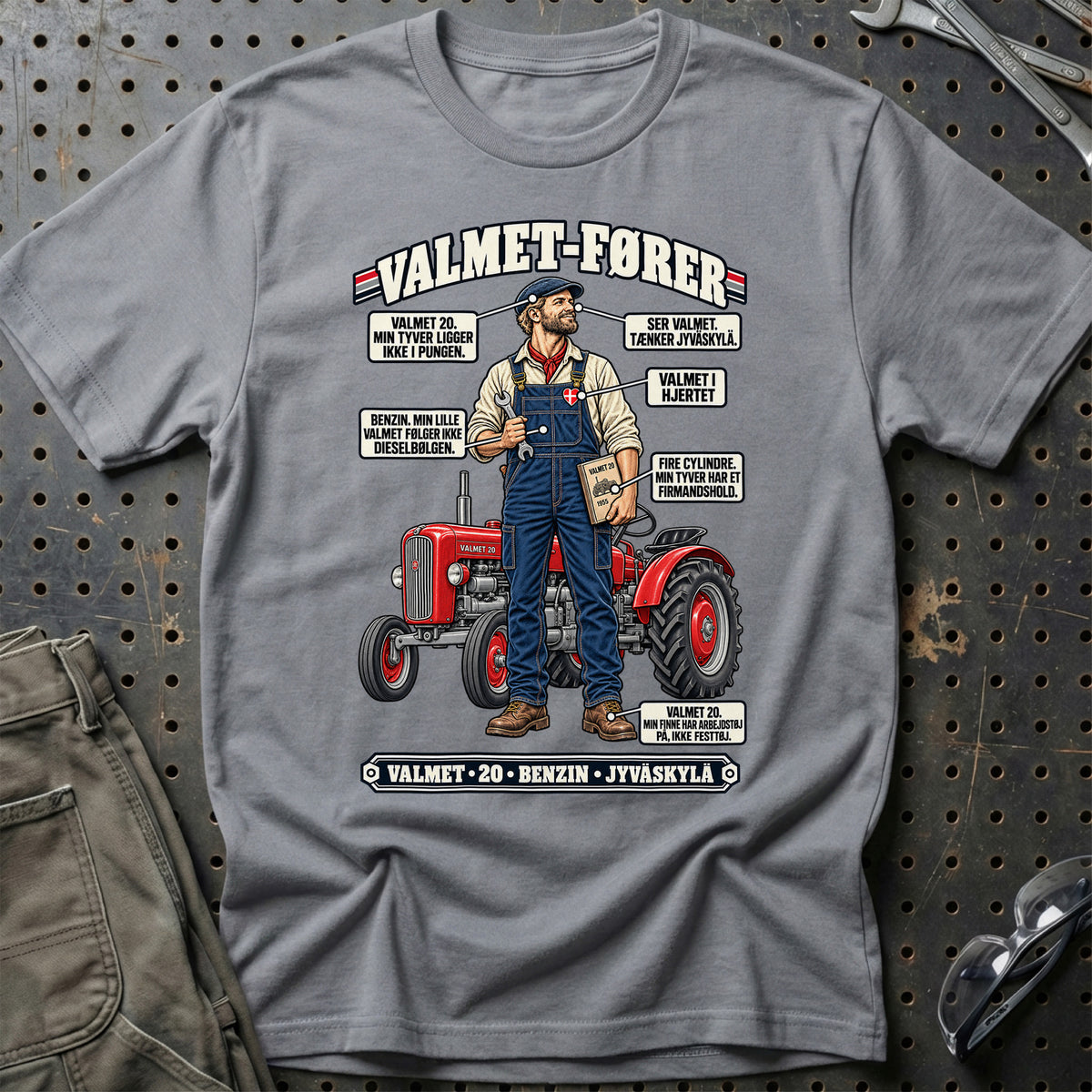 
Valmet-Fører T-Shirt – Grå Sport