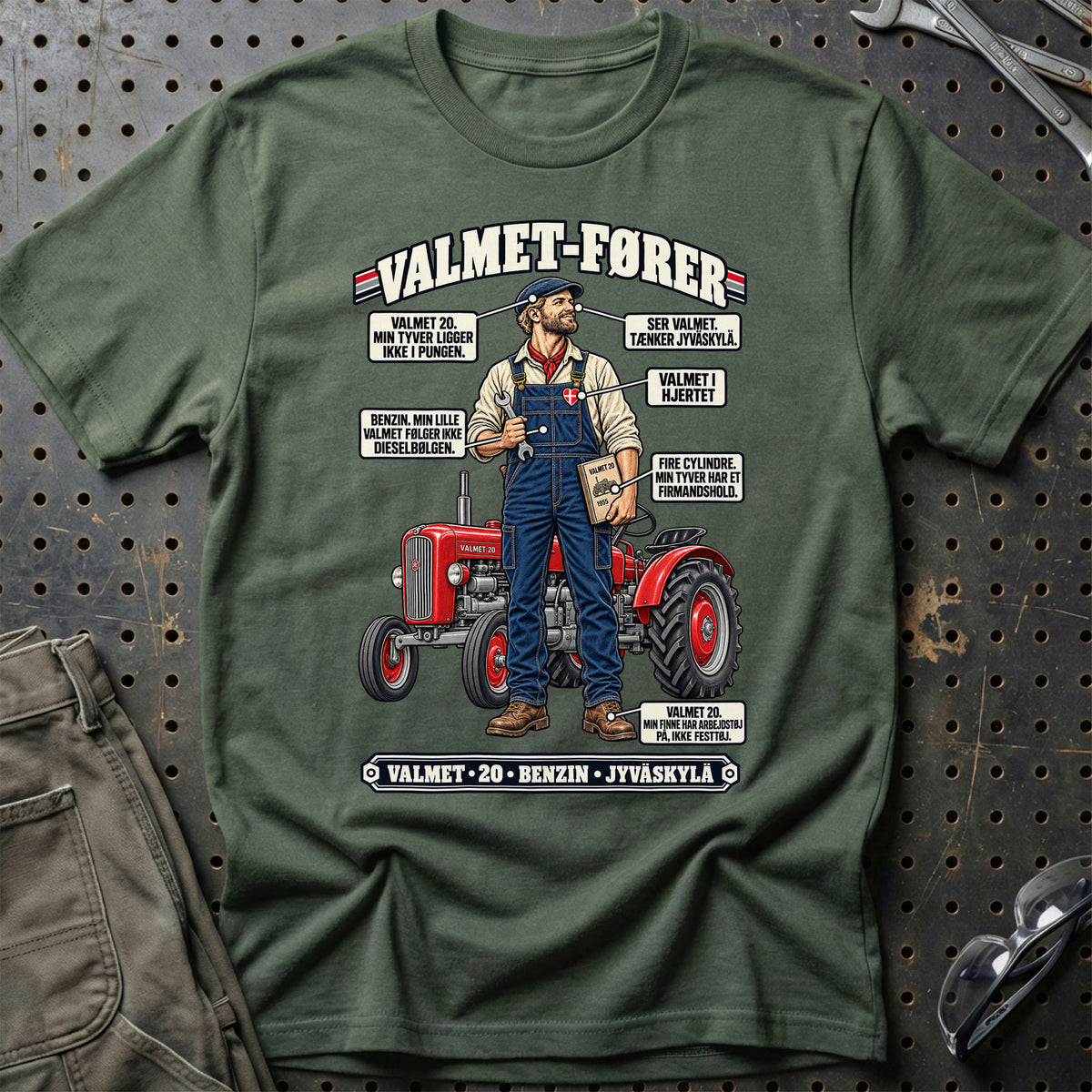 
Valmet-Fører T-Shirt – Grøn Militær