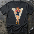 Valmet Retro Pinup T-Shirt – Sort