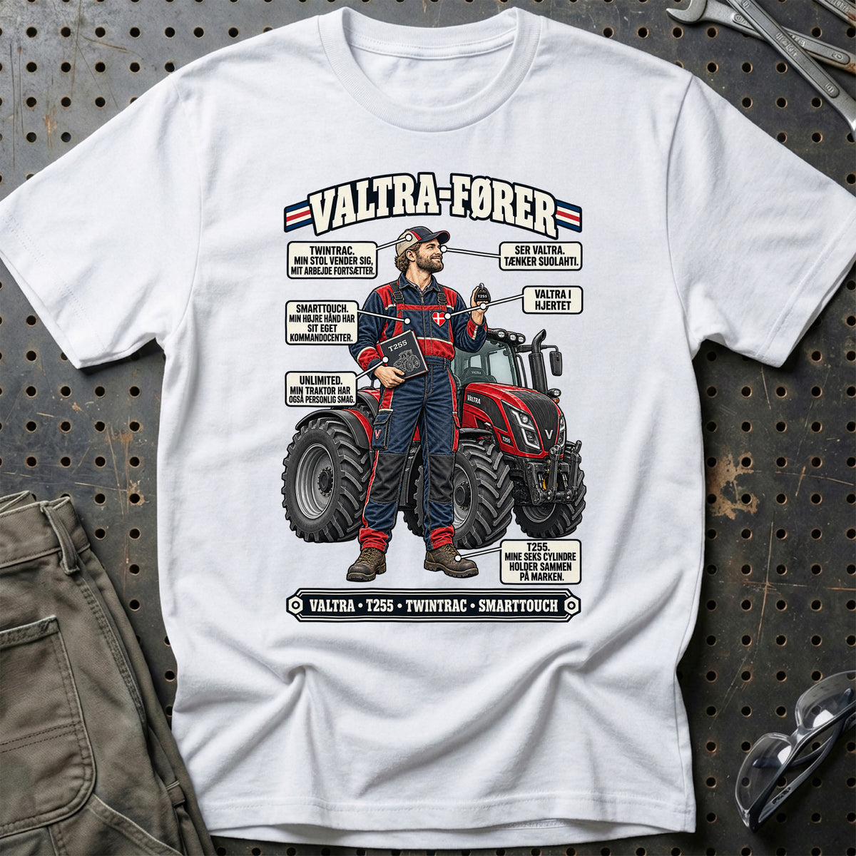 
Valtra-Fører T-Shirt – Hvid