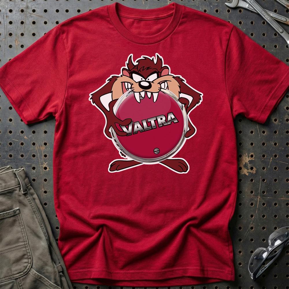 Valtra TAZ T-Shirt-Beklædning-Valtra-Rød-S-Garage Culture Shop- garage - man cave - merchandise