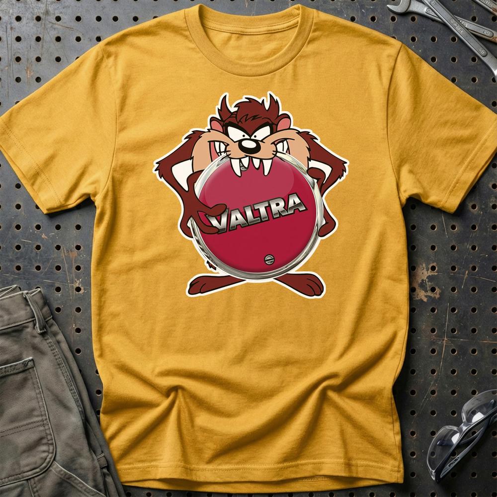 Valtra TAZ T-Shirt-Beklædning-Valtra-Guld-S-Garage Culture Shop- garage - man cave - merchandise