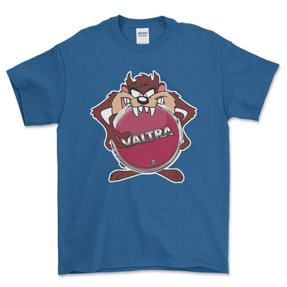 Valtra TAZ Unisex T-Shirt , Bomuld-Beklædning-Valtra-Blå Royal-S-Forside-Garage Culture Shop- garage - man cave - merchandise