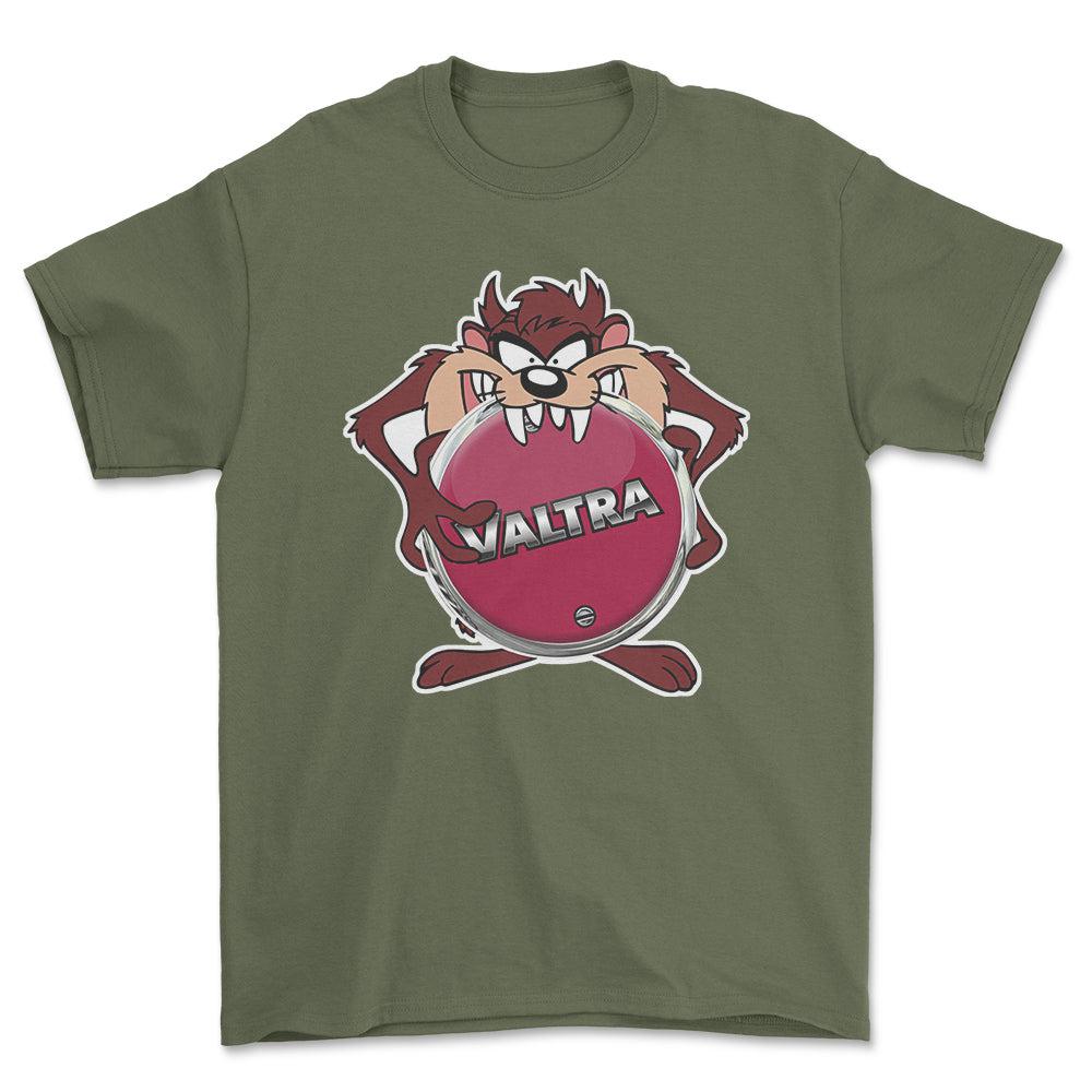 Valtra TAZ Unisex T-Shirt , Bomuld-Beklædning-Valtra-Grøn Militær-S-Forside-Garage Culture Shop- garage - man cave - merchandise