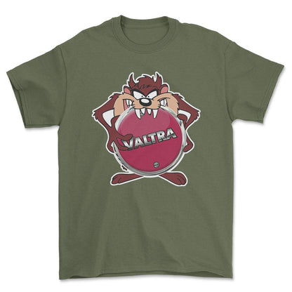 Valtra TAZ Unisex T-Shirt , Bomuld-Beklædning-Valtra-Grøn Militær-S-Forside-Garage Culture Shop- garage - man cave - merchandise