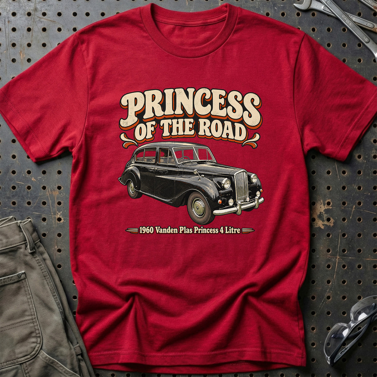 
Vanden Plas Princess 4 Litre 1960 – Princess of the Road T-Shirt – Rød