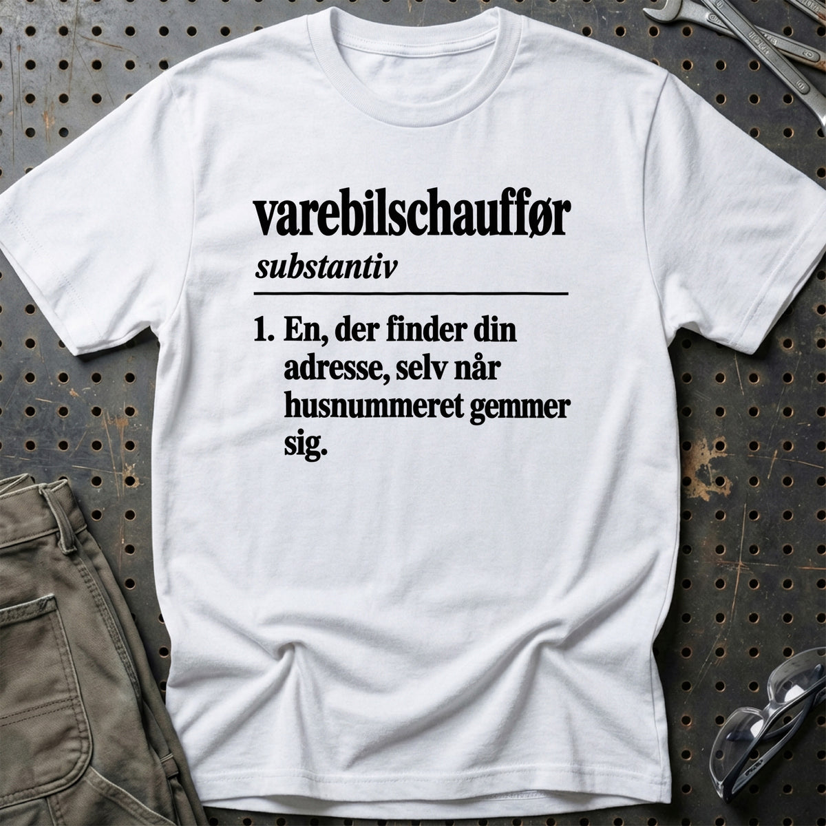 
Varebilschauffør – Definition T-Shirt – Hvid