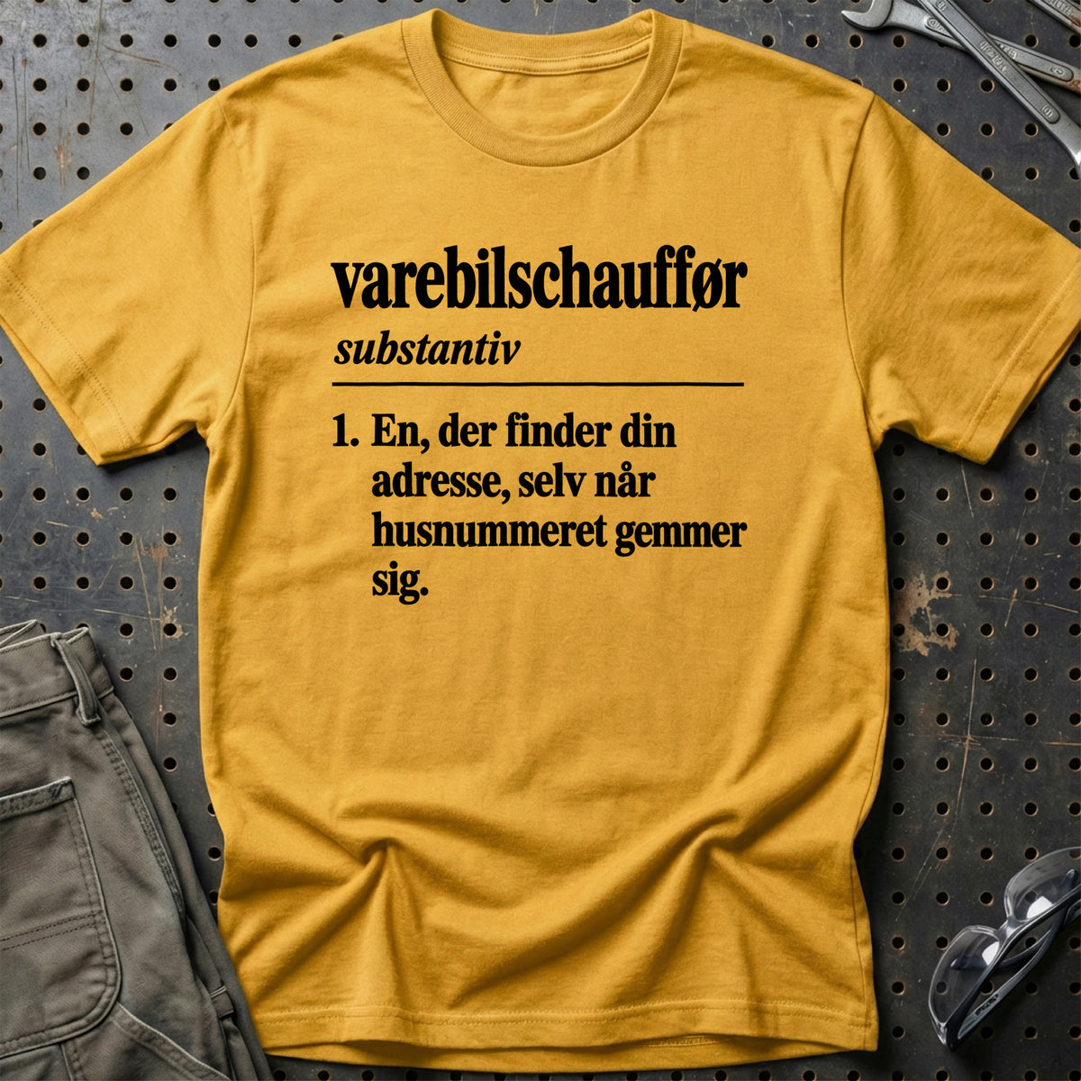 
Varebilschauffør – Definition T-Shirt – Guld