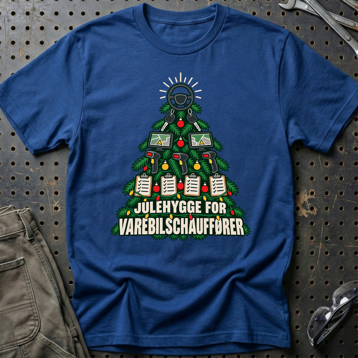 
Varebilschauffør – Julehygge – Unisex T-Shirt – Blå Royal