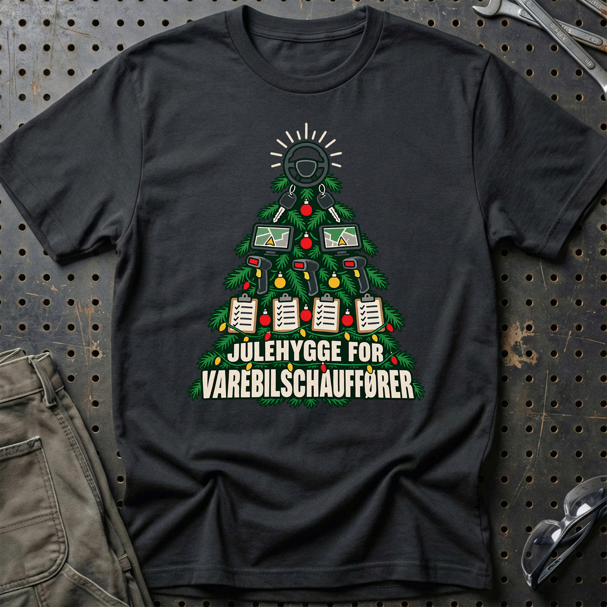 
Varebilschauffør – Julehygge – Unisex T-Shirt – Sort