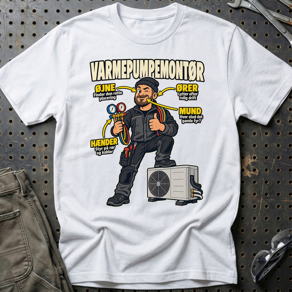 
Produktbillede af Varmepumpemontør – Anatomi T-Shirt