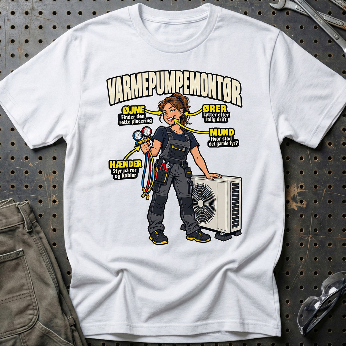 
Produktbillede af Varmepumpemontør – Anatomi T-Shirt