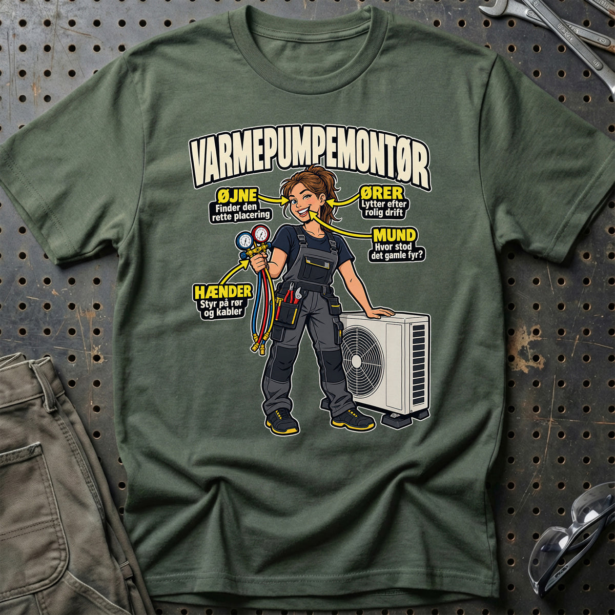 
Produktbillede af Varmepumpemontør – Anatomi T-Shirt