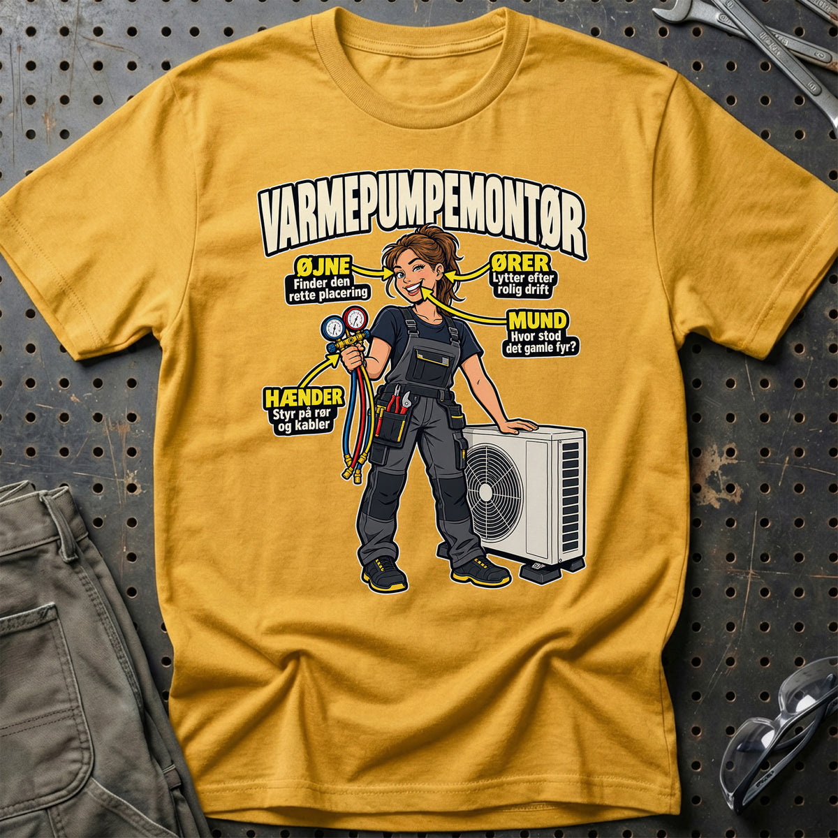 
Produktbillede af Varmepumpemontør – Anatomi T-Shirt