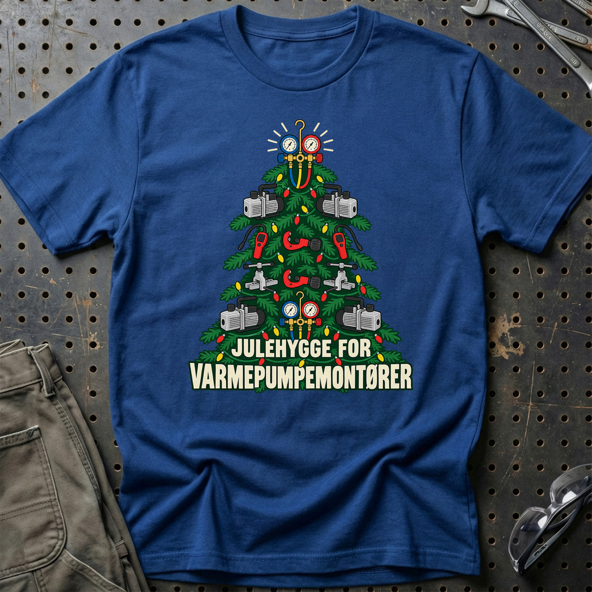 
Varmepumpemontør – Julehygge – Unisex T-Shirt – Blå Royal