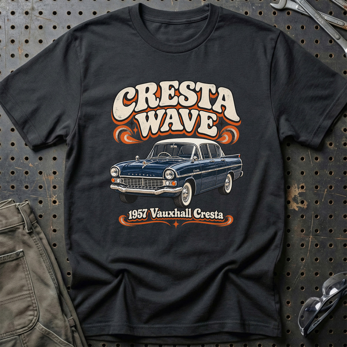 
Vauxhall Cresta 1957 – Cresta Wave T-Shirt – Sort