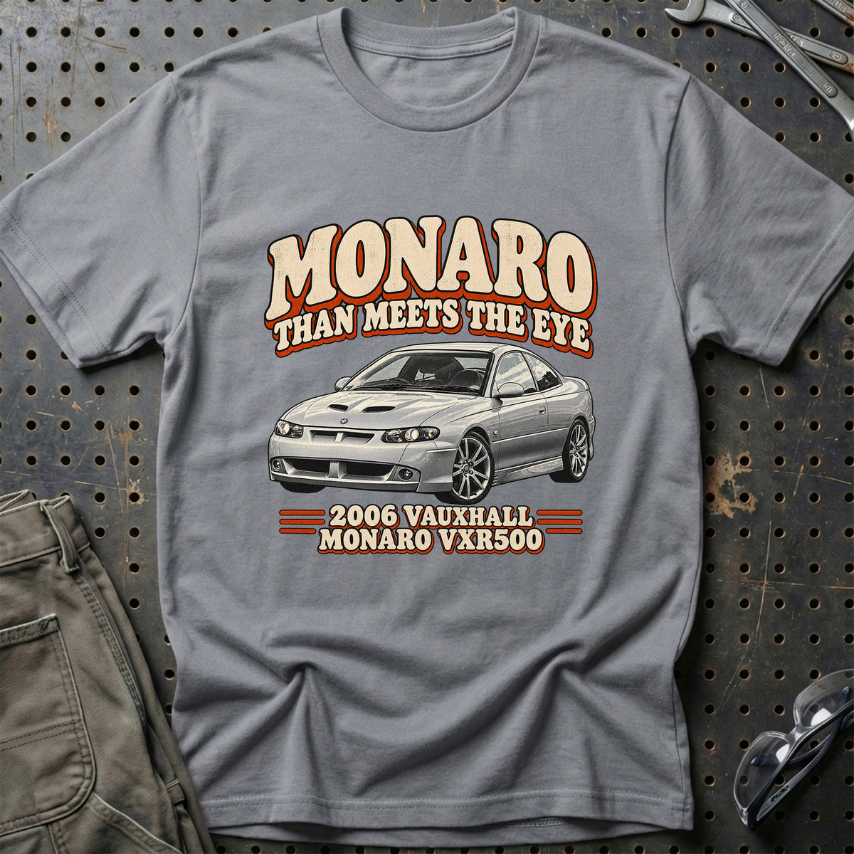 
Vauxhall Monaro VXR500 2006 – Monaro Than Meets the Eye T-Shirt – Grå Sport