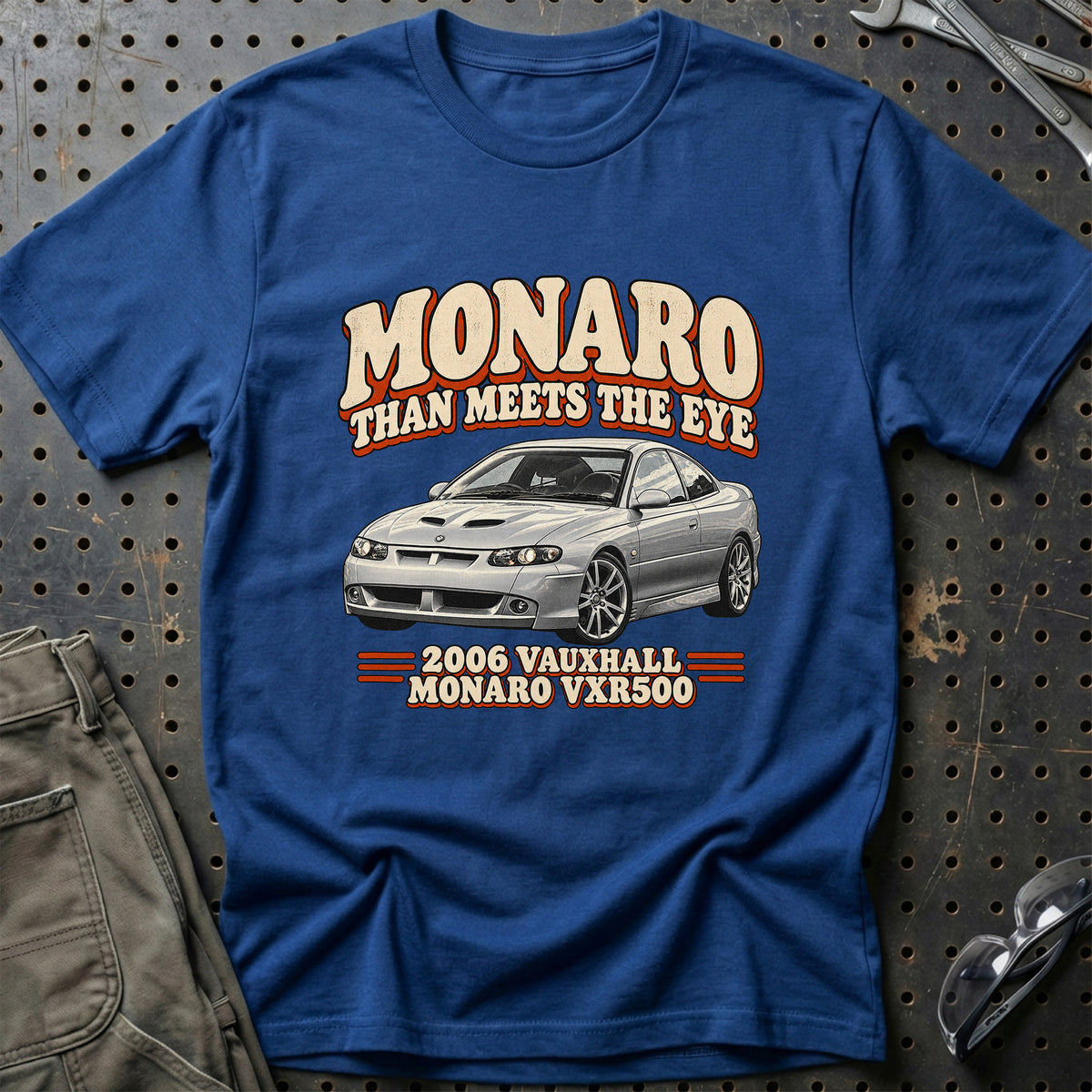 
Vauxhall Monaro VXR500 2006 – Monaro Than Meets the Eye T-Shirt – Blå Royal