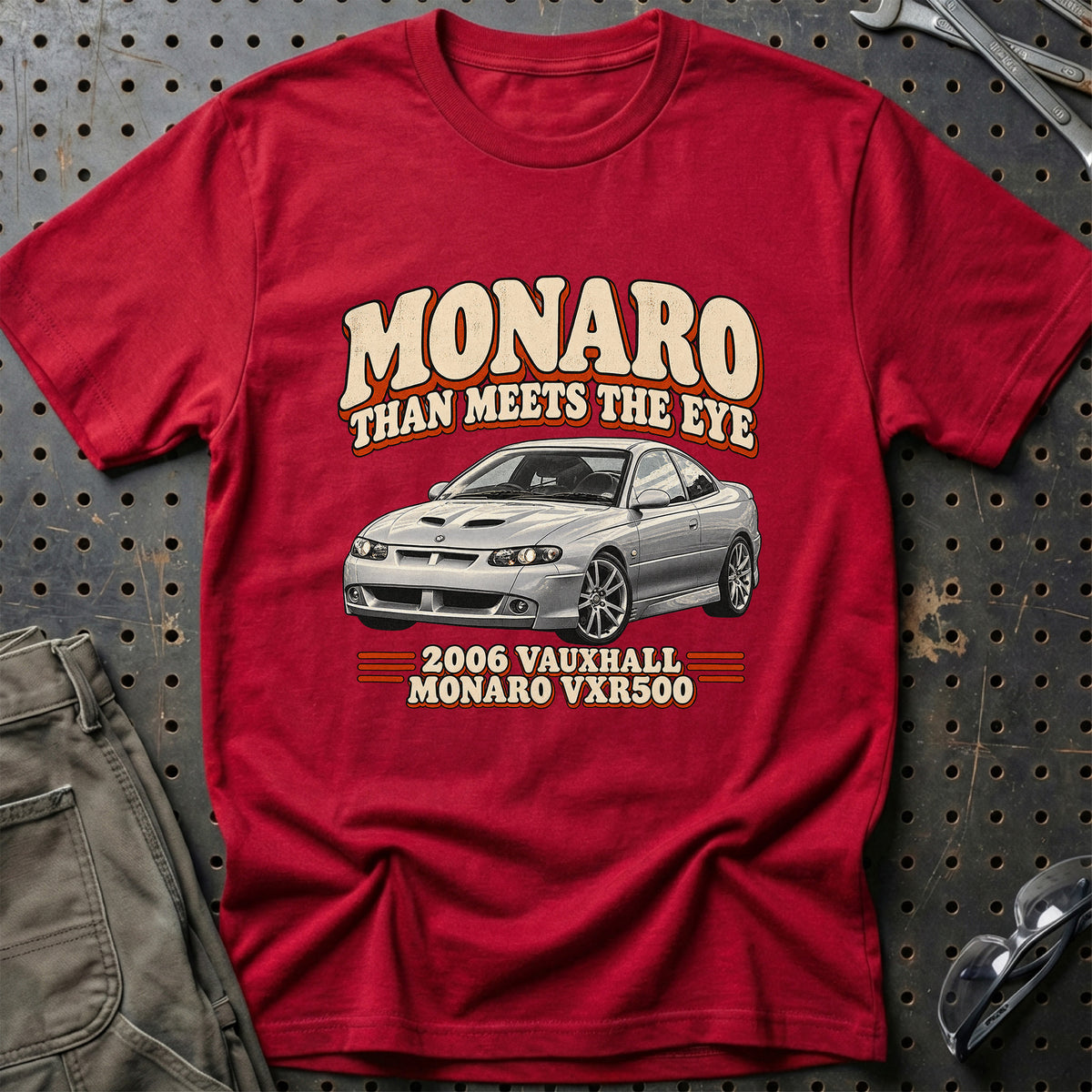 
Vauxhall Monaro VXR500 2006 – Monaro Than Meets the Eye T-Shirt – Rød