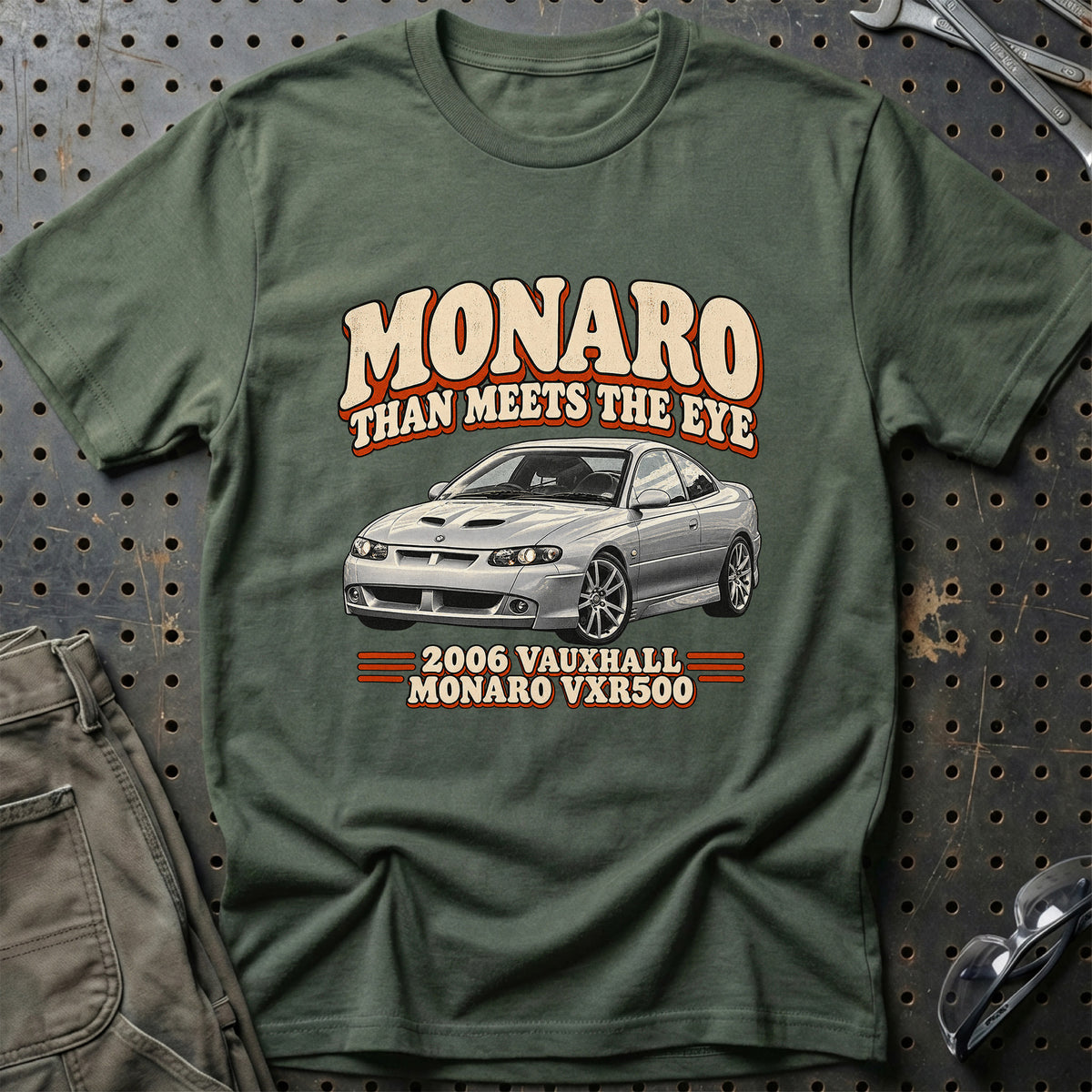 
Vauxhall Monaro VXR500 2006 – Monaro Than Meets the Eye T-Shirt – Grøn Militær