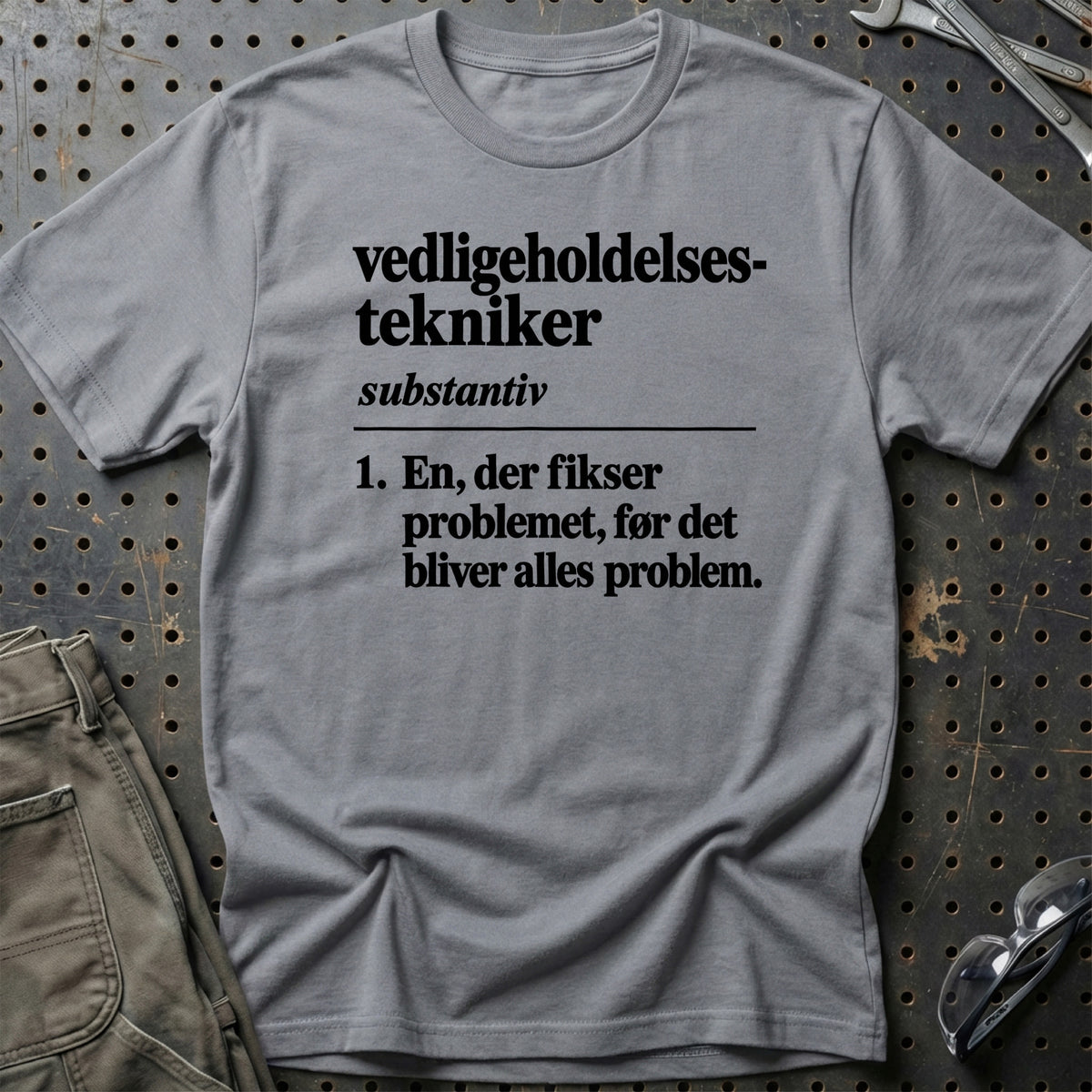 
Vedligeholdelsestekniker – Definition T-Shirt – Grå Sport
