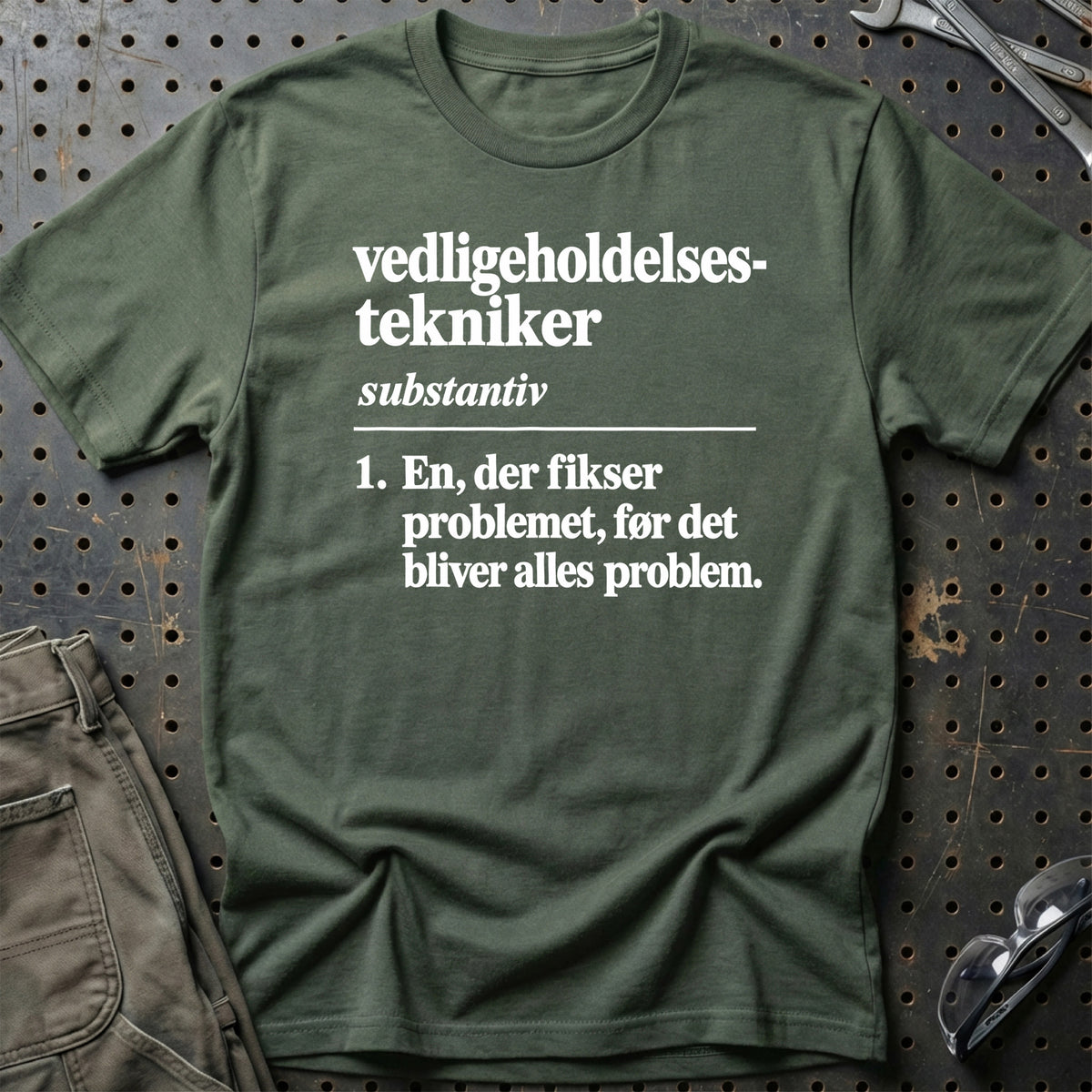 
Vedligeholdelsestekniker – Definition T-Shirt – Grøn Militær