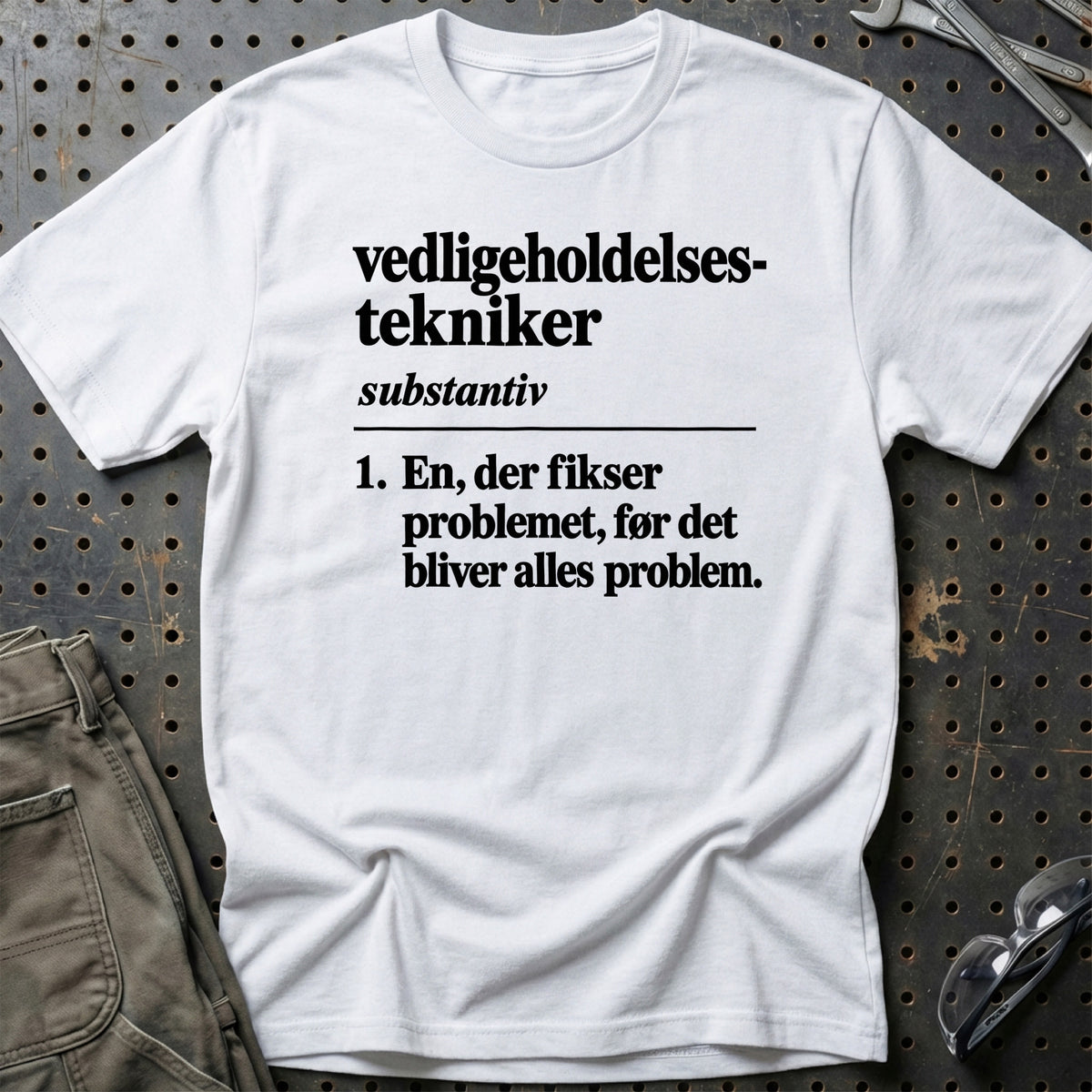 
Vedligeholdelsestekniker – Definition T-Shirt – Hvid
