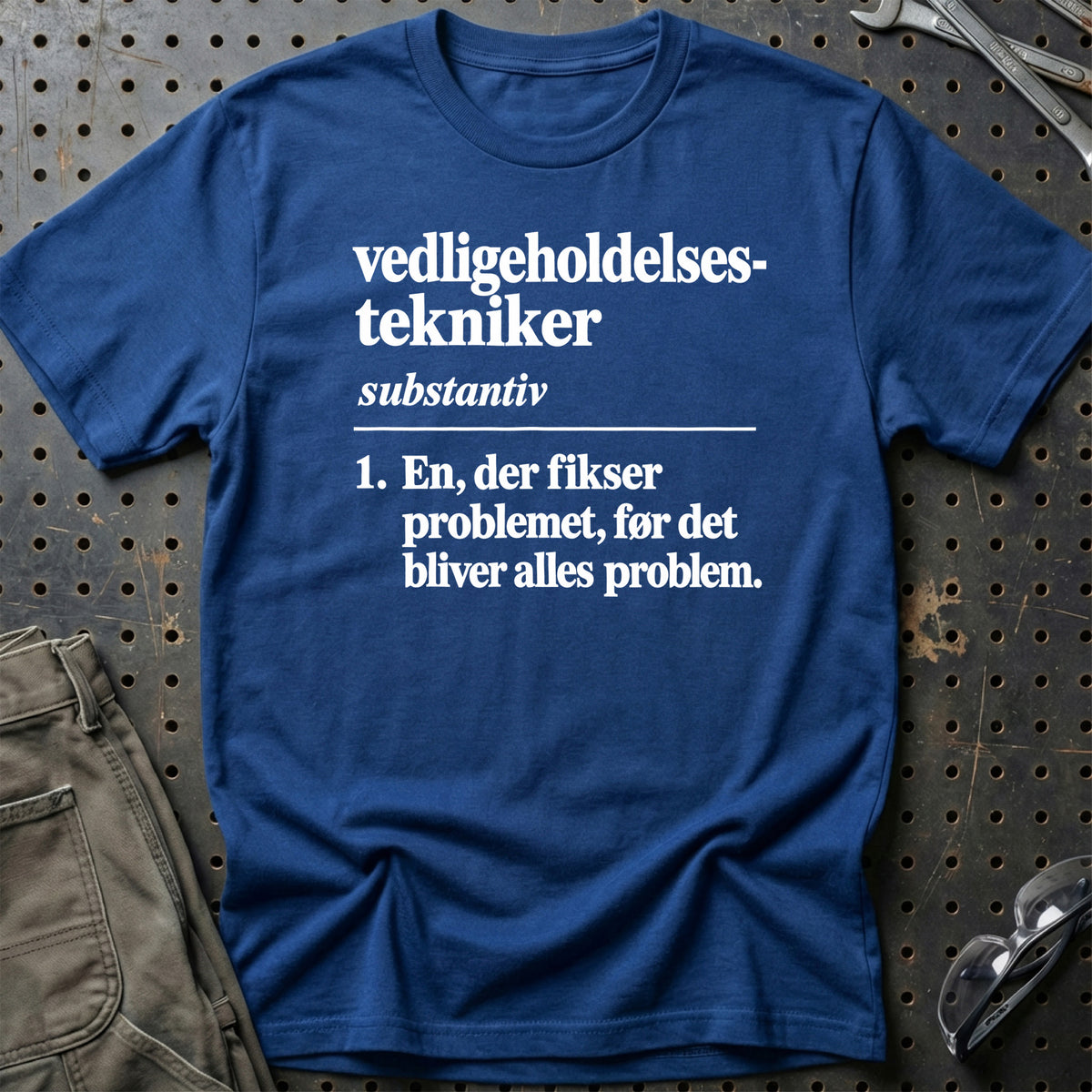 
Vedligeholdelsestekniker – Definition T-Shirt – Blå Royal