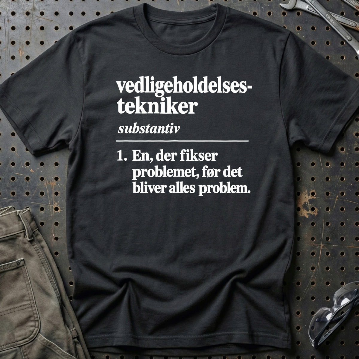 
Vedligeholdelsestekniker – Definition T-Shirt – Sort