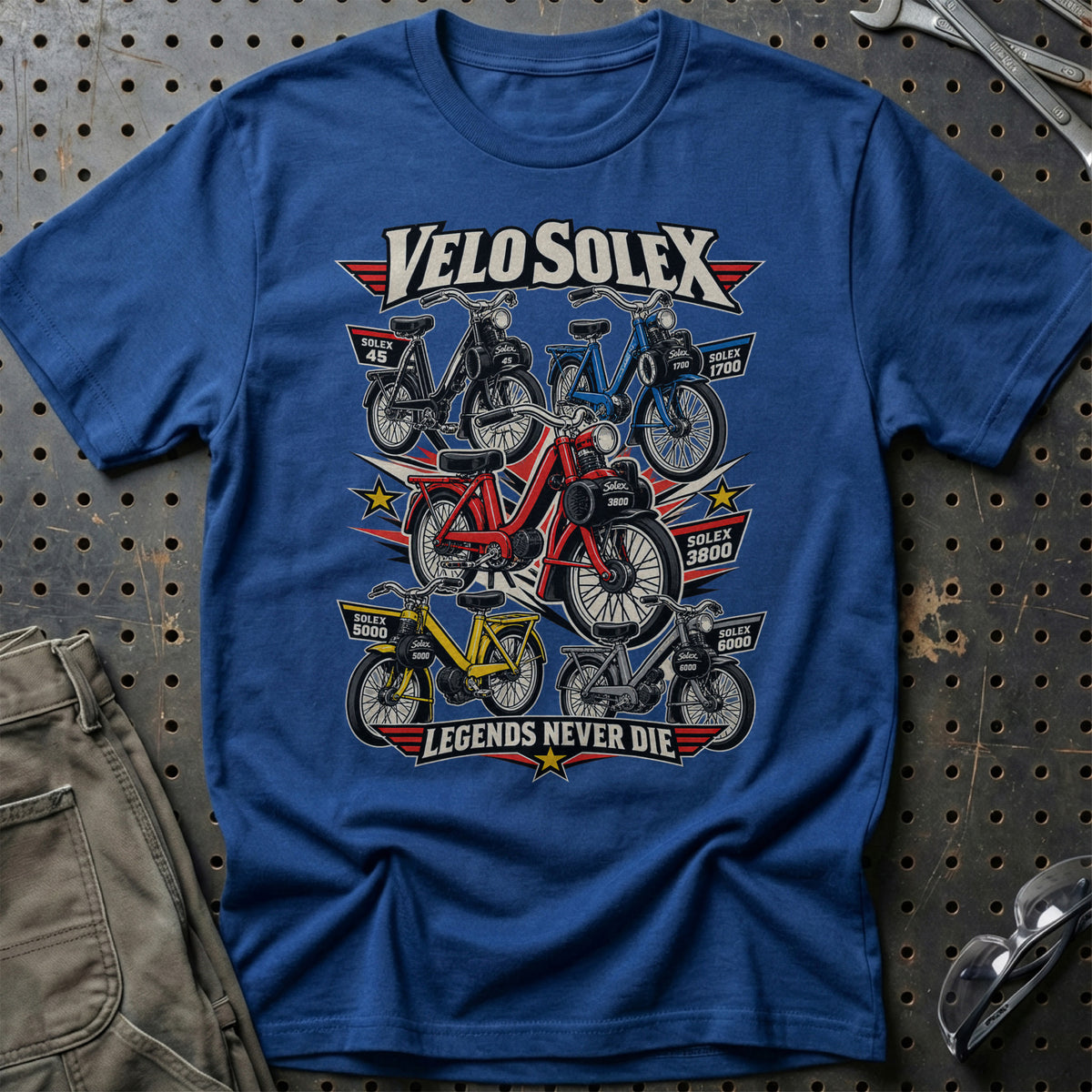 
Produktbillede af VéloSolex Legends Never Die T-Shirt